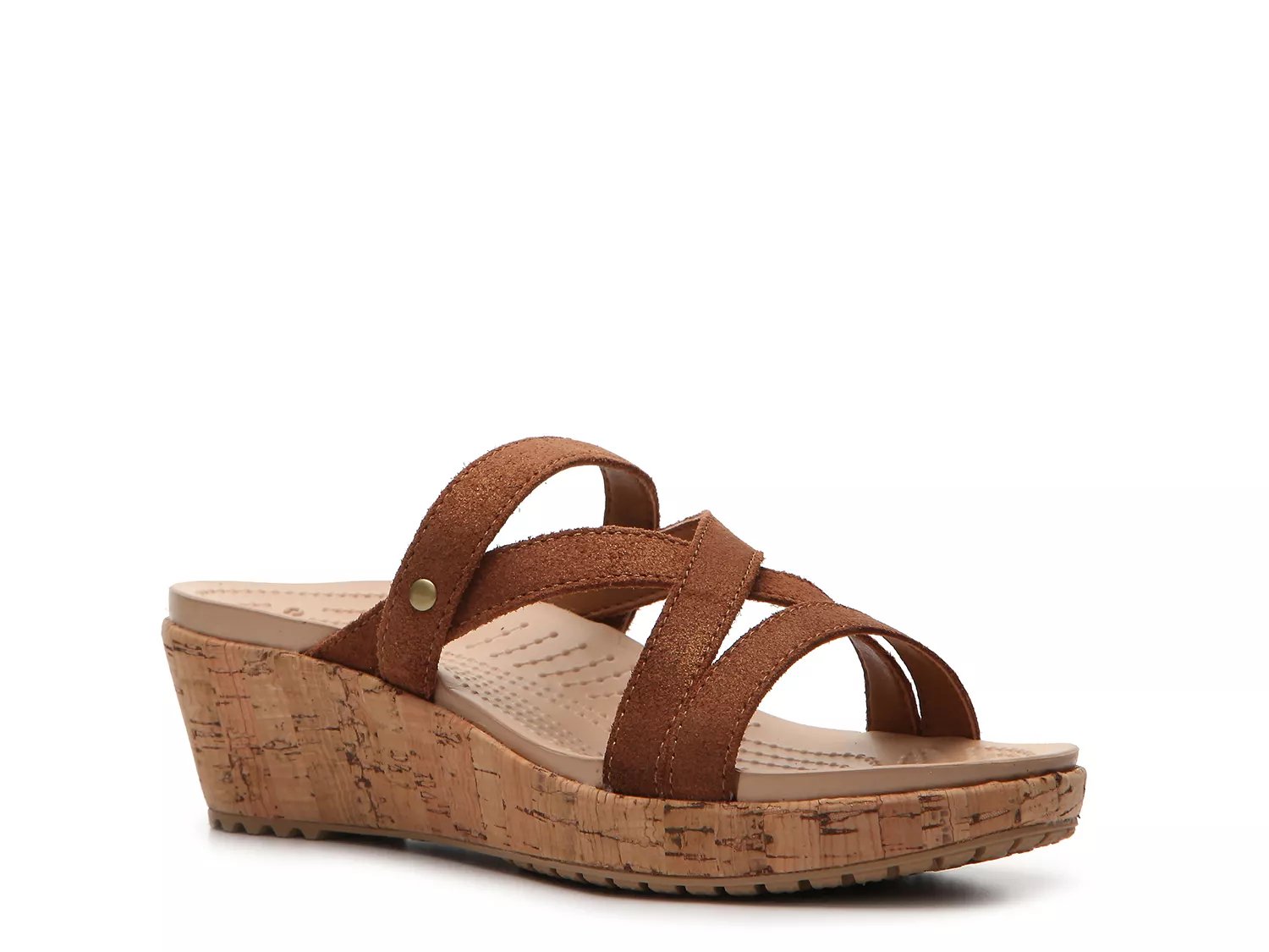 Th Haz un experimento carga Crocs A-Leigh Shimmer Mini Wedge Sandal - Women's - Free Shipping | DSW