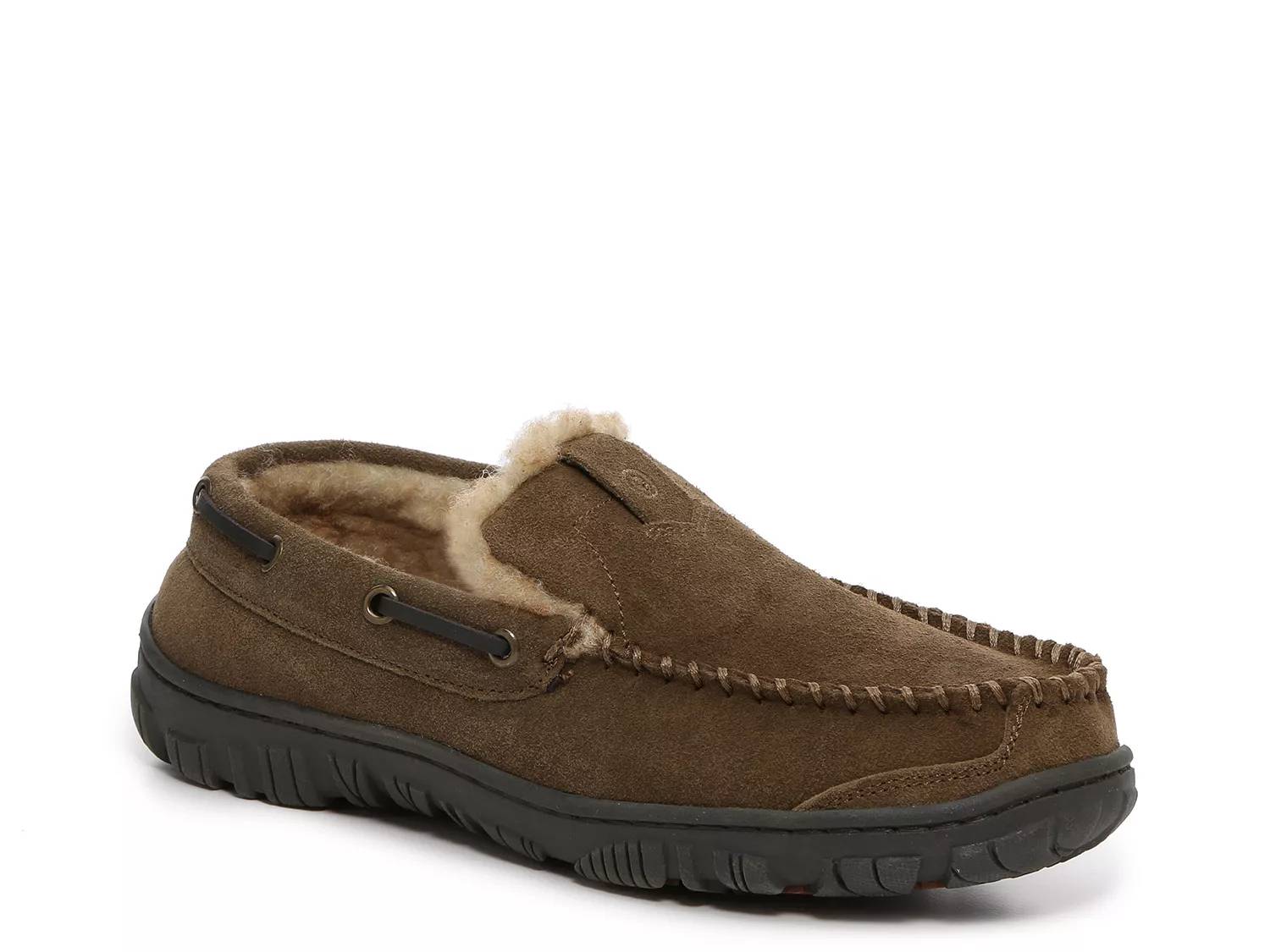 clarks suede scuff slipper