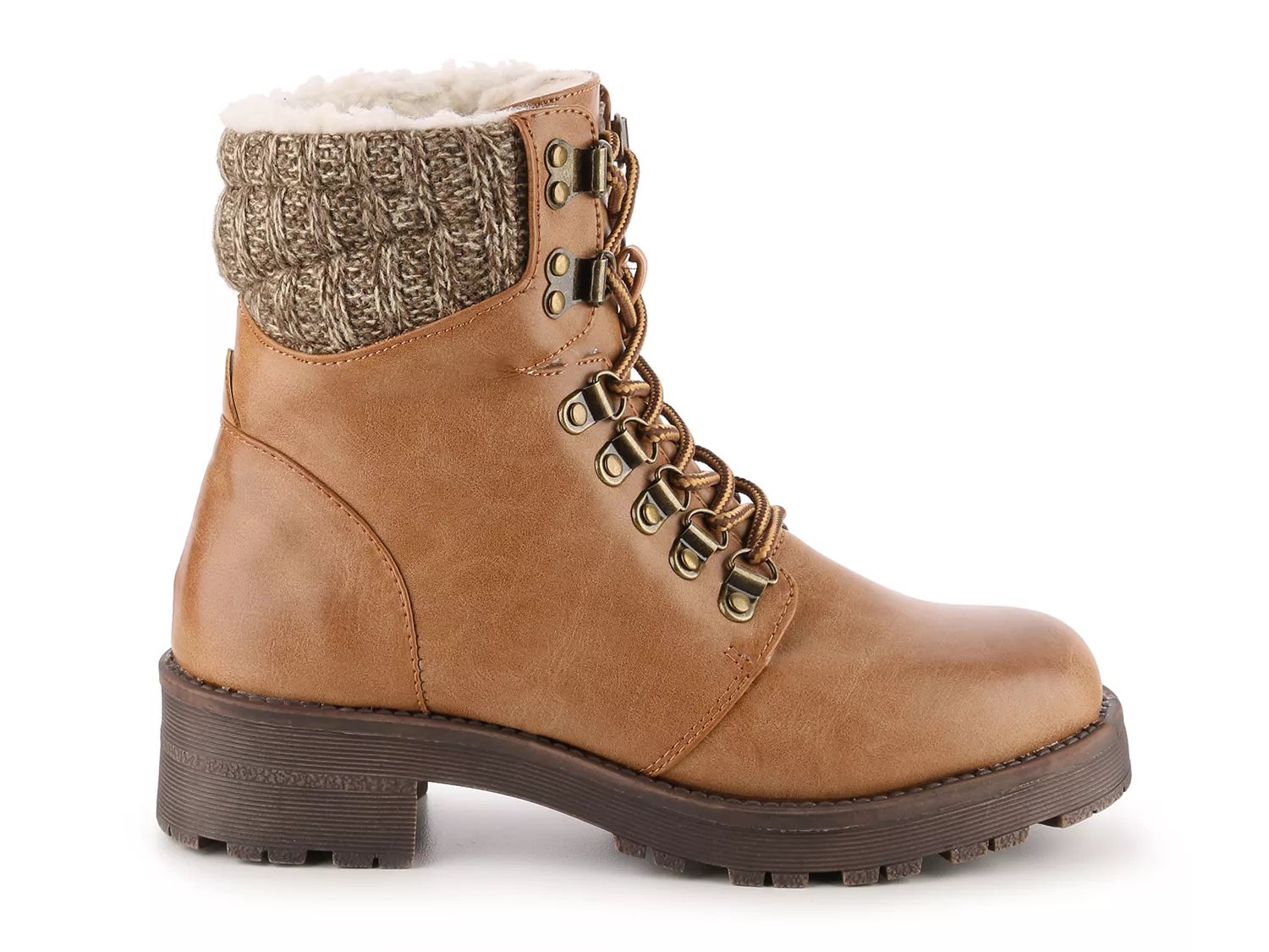 mia maylynn shearling trim boot