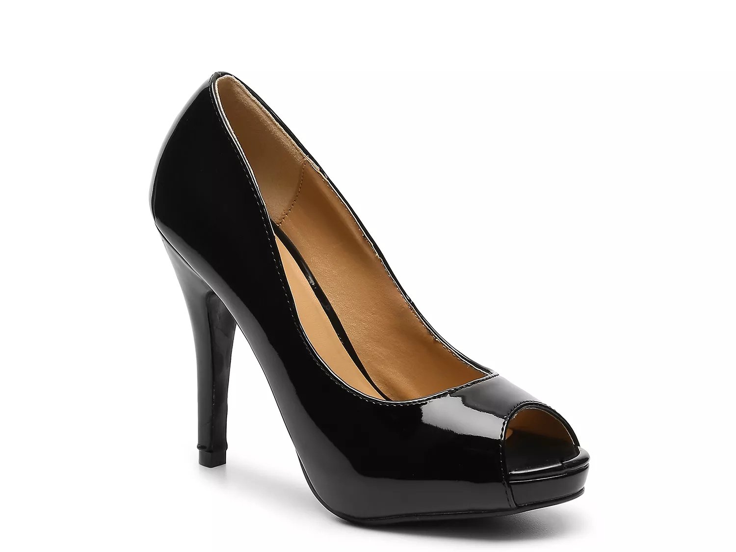 low heel platform pump