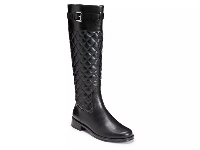 A2 by Aerosoles High Ride Quilted Wide Calf Riding Boot