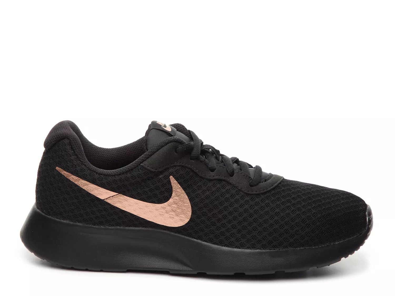 nike tanjun black and gold womens