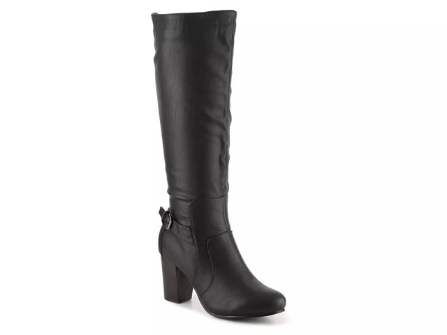 Journee Collection Wide Calf Women s Carver Boot Black 9.5