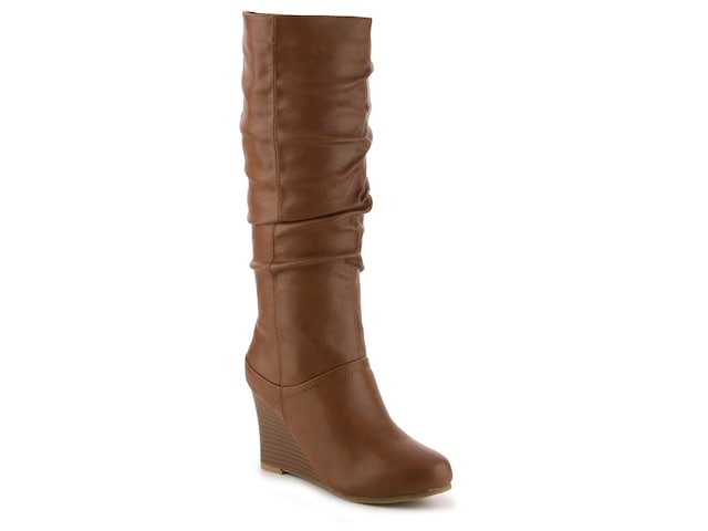 Journee Collection Hana Wedge Boot - Free Shipping | DSW