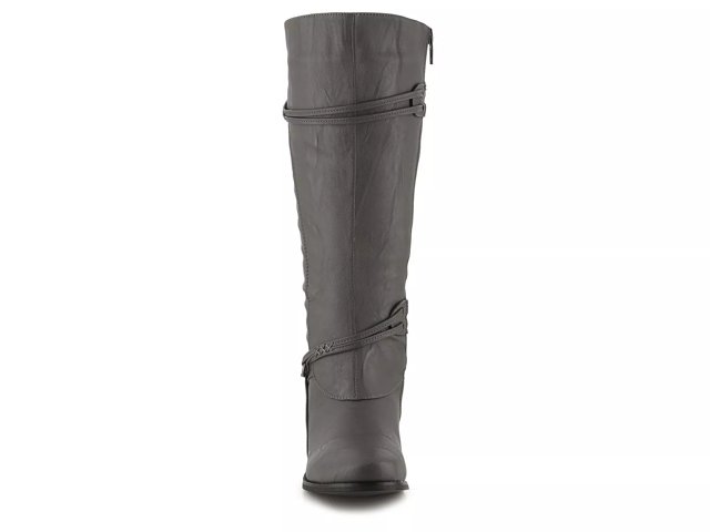 Grey riding boots wide calf clearance