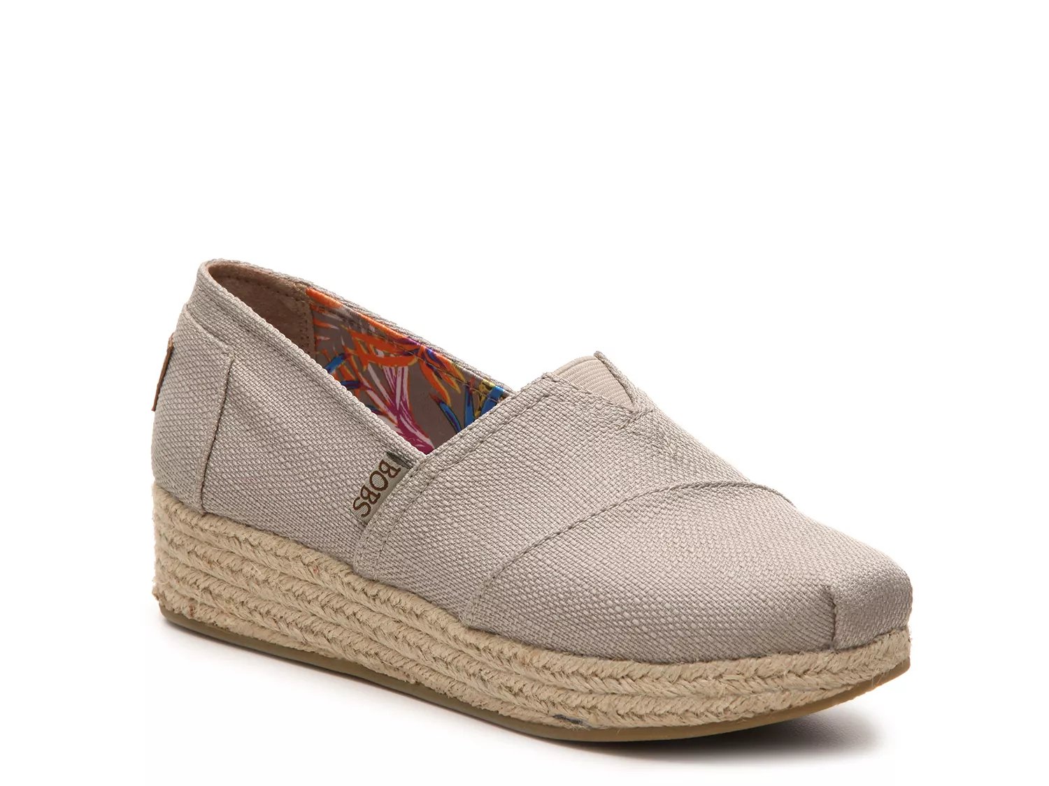 Bobs wedge canvas clearance shoe