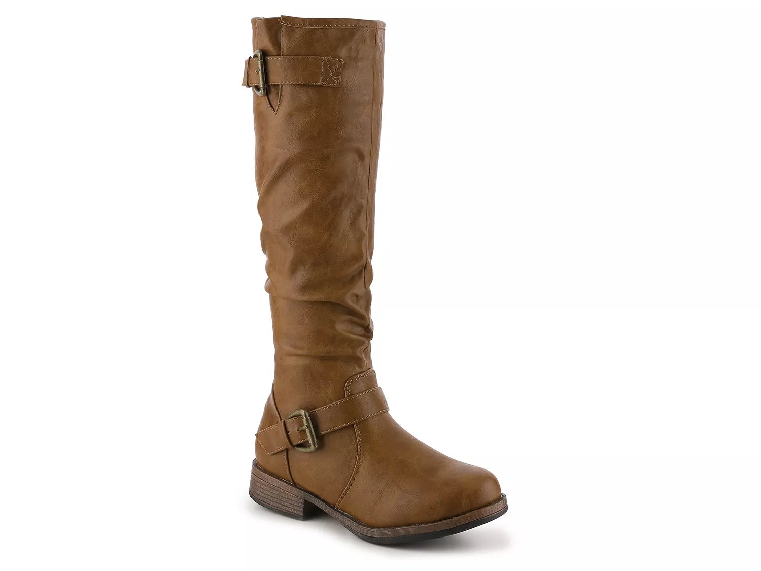 Journee Collection Stormy Riding Boot | Women's | Tan | Size 7.5 | Boots | Riding
