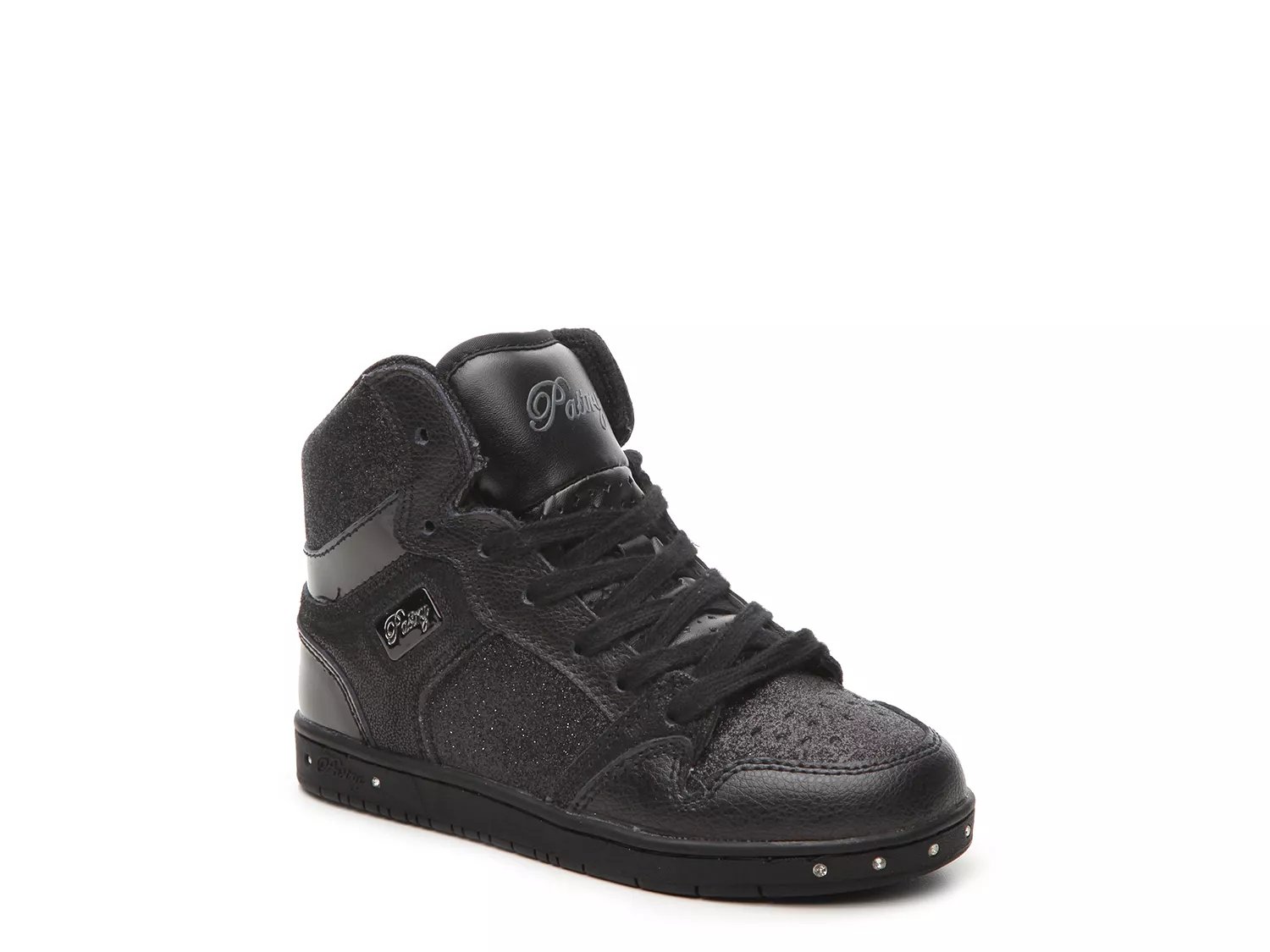 pastry glam pie glitter black sneakers