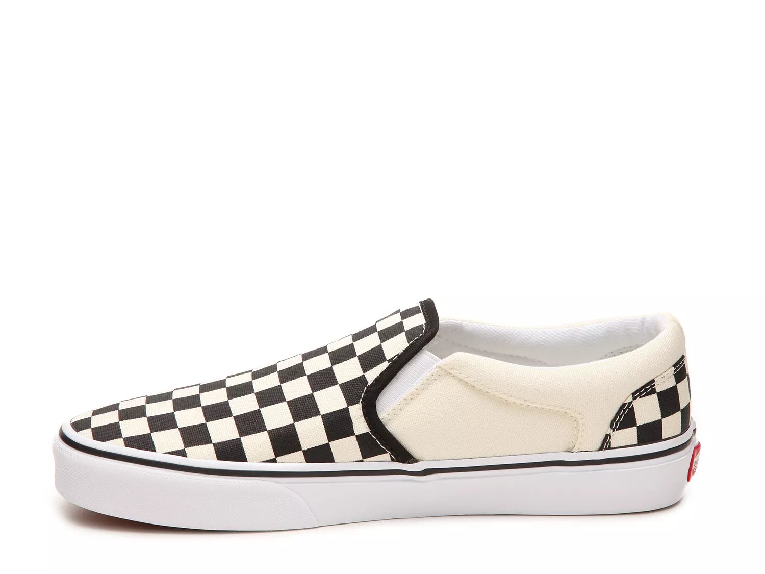 vans asher checkered slip on