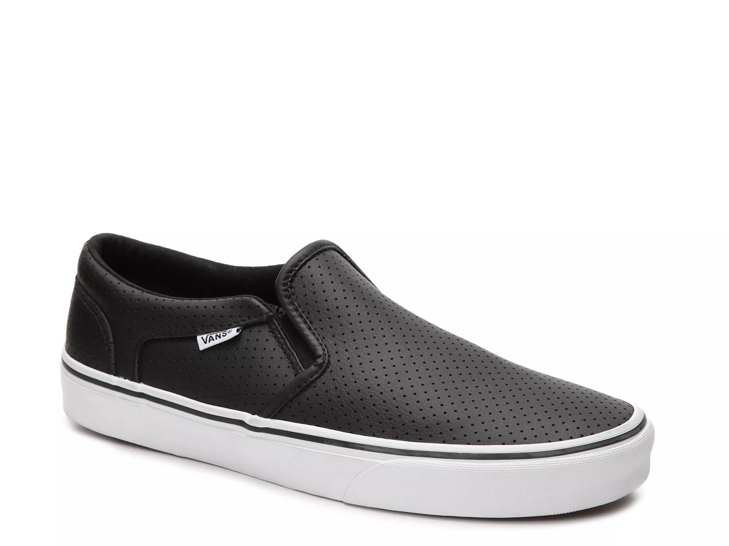 Vans perforated leather cheap slip on size 6