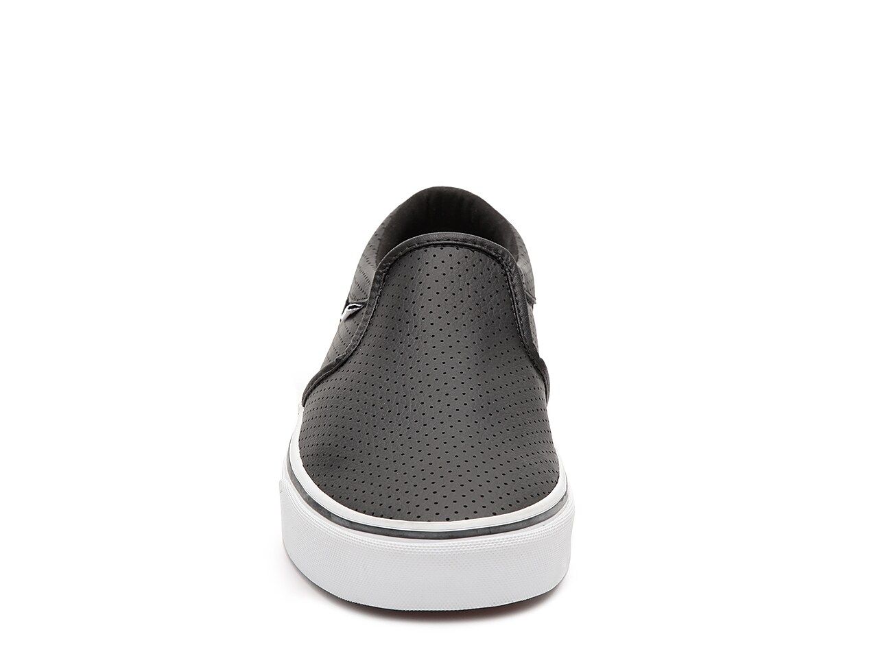 Vans Asher Perforated Leather Slip-On Sneaker - Men's | DSW