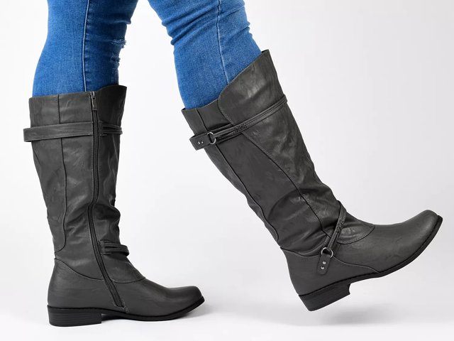 Journee Collection Harley Extra Wide Calf Riding Boot Free Shipping DSW
