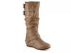 Wedge knee high 2025 boots wide calf