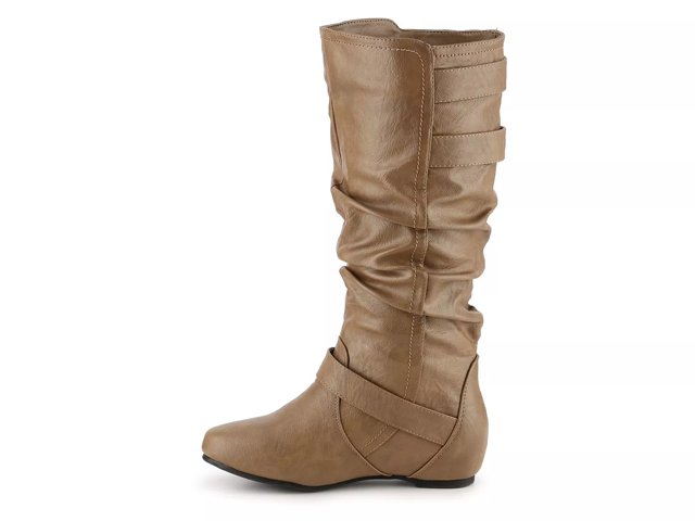 Extra wide calf wedge boots cheap