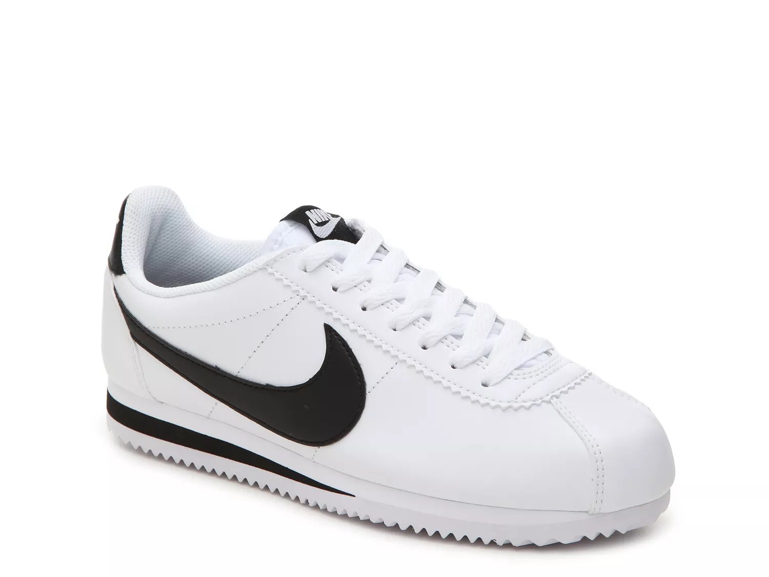 cortez shoes black and white