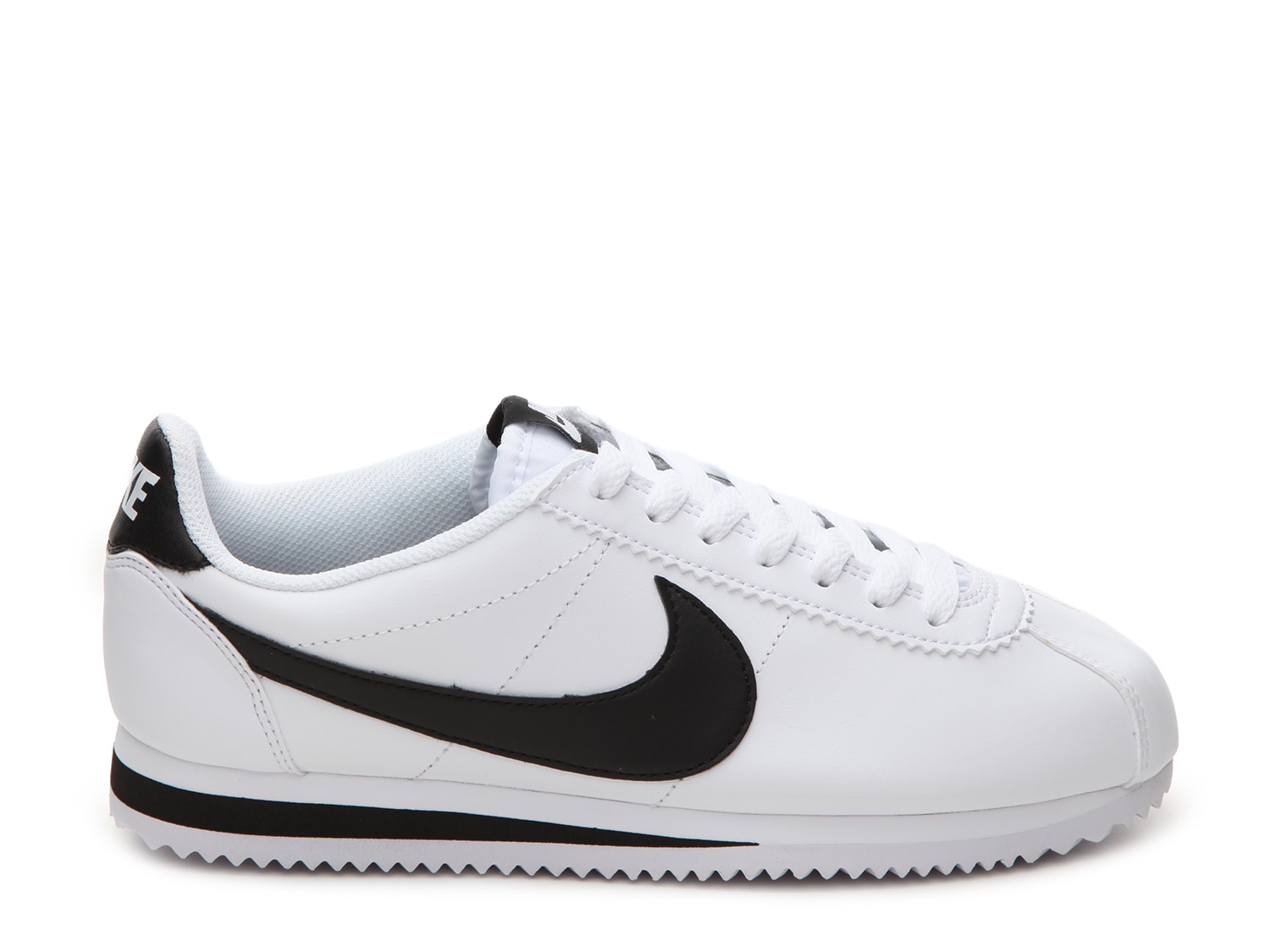 cortez shoes black and white