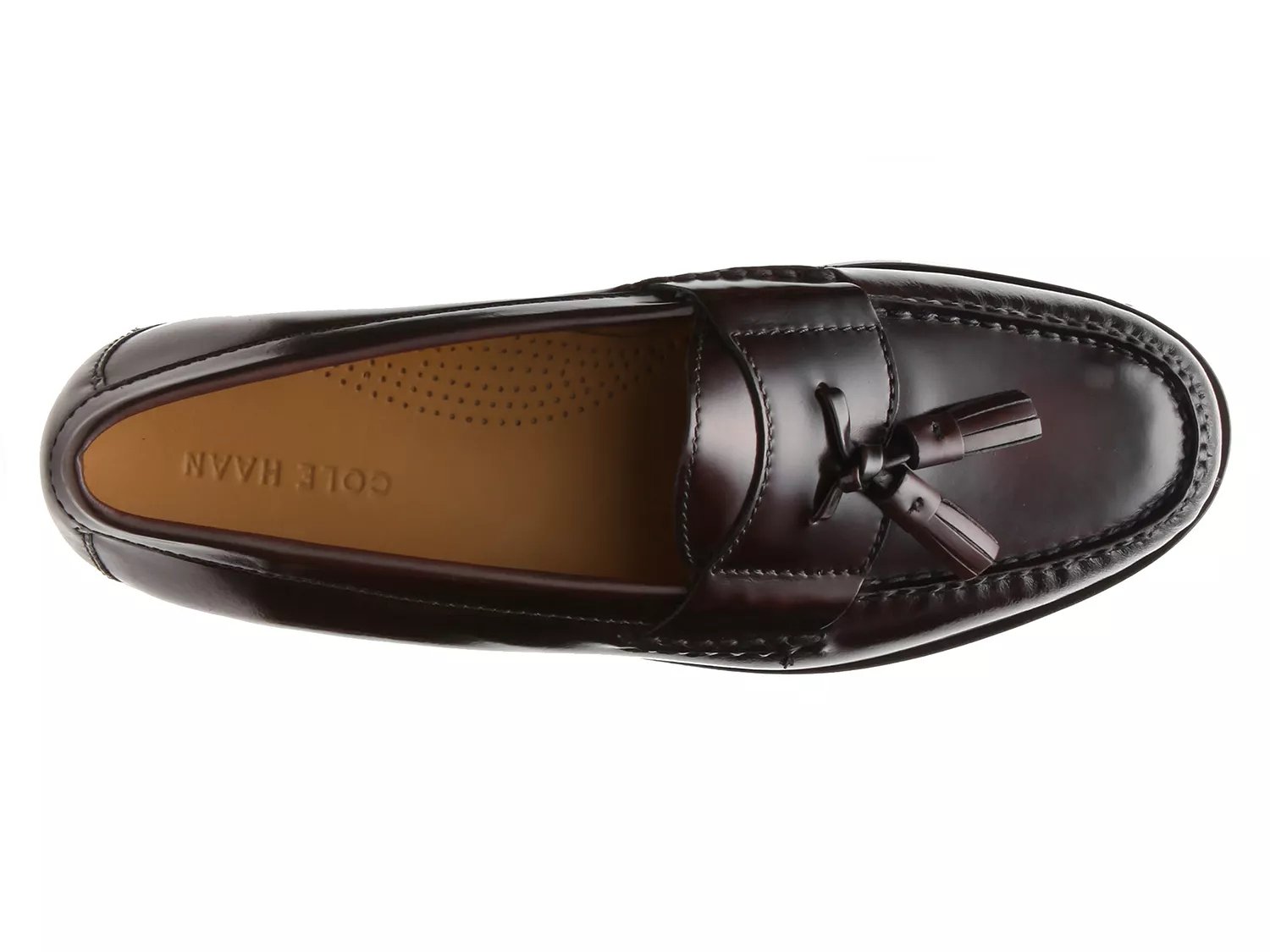 cole haan men's pinch tassel loafer mahogany