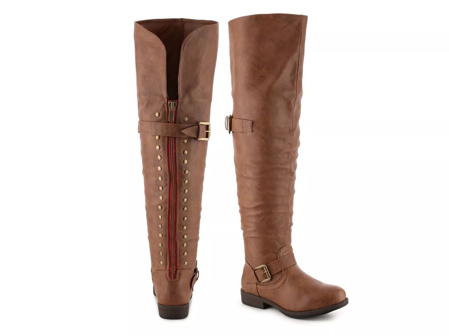 cognac boots dsw