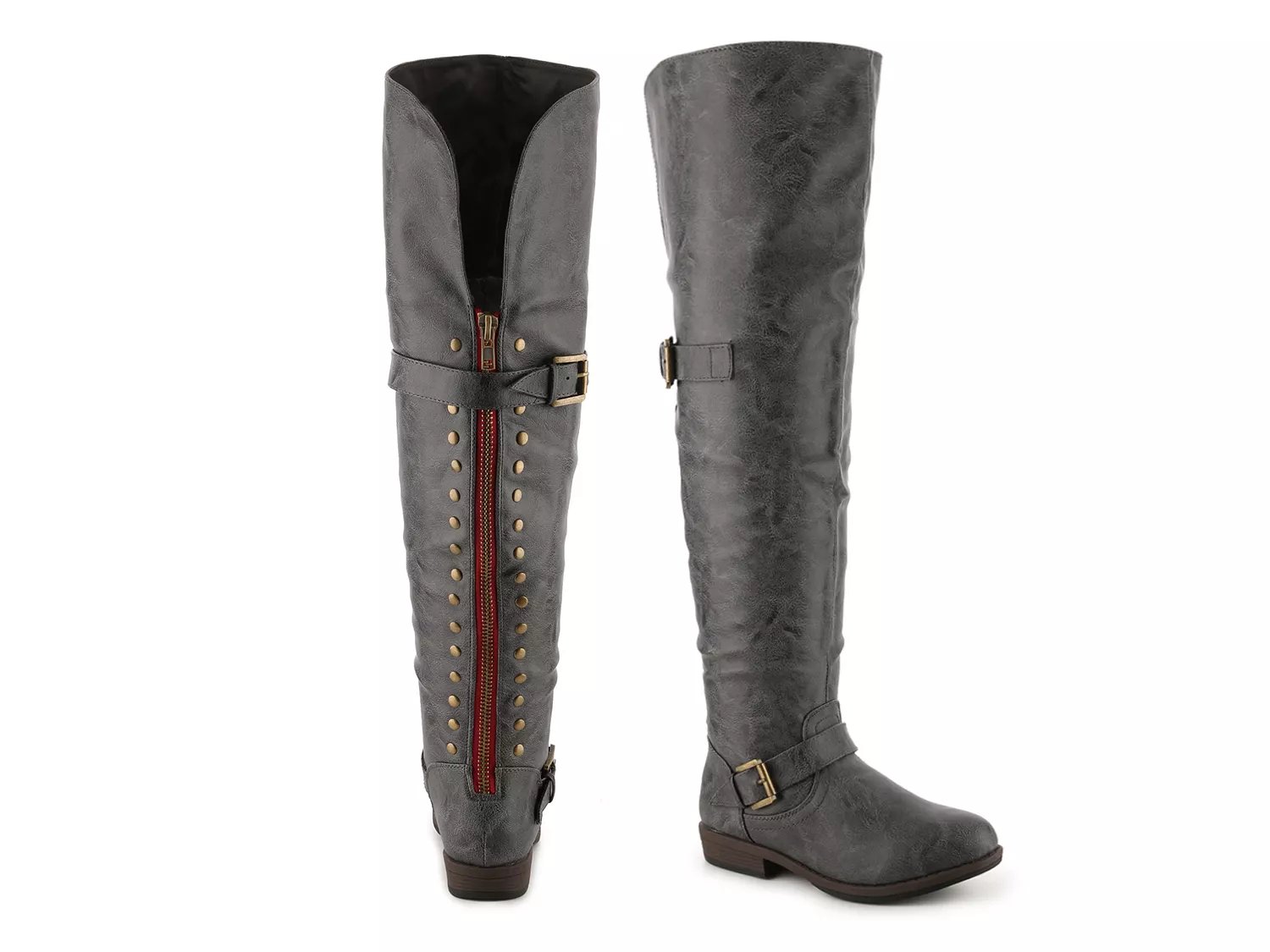 womens gray riding boots