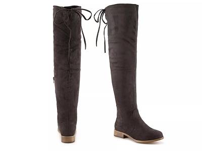 Journee collection mount wide calf over deals the knee boot