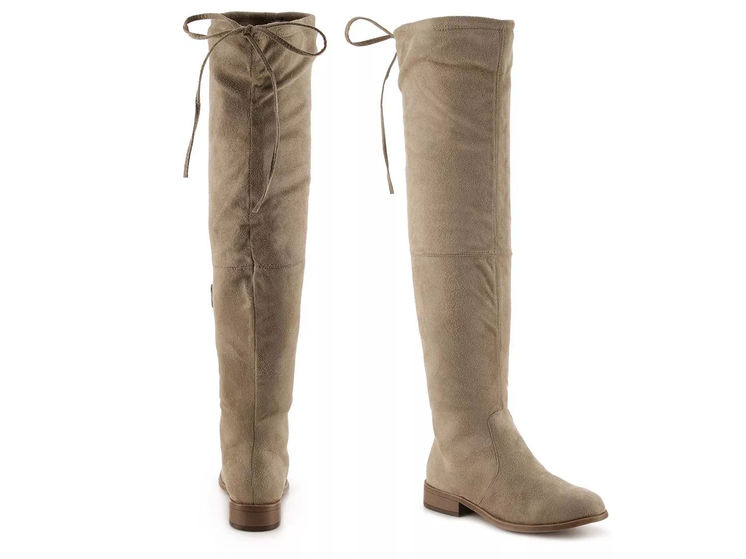 Wide calf over 2025 the knee boots taupe