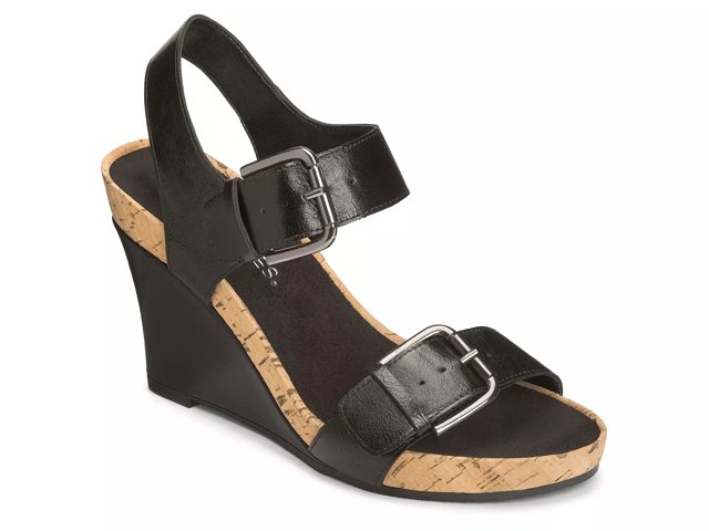 Aerosoles fashion plush cheap wedge sandal