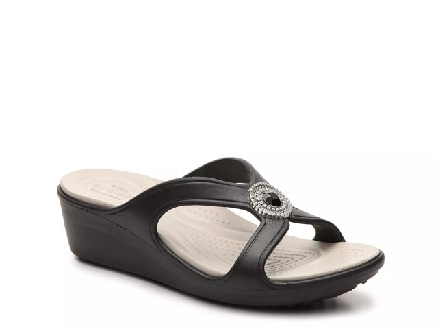 Crocs sanrah wedge sandal on sale