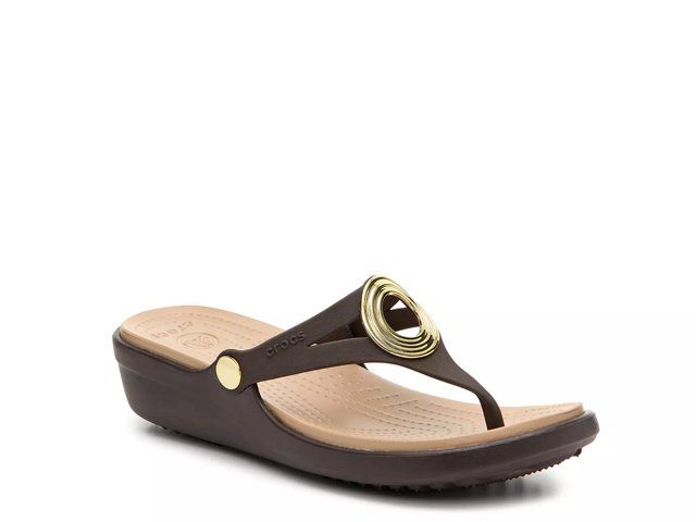Women's sanrah beveled circle wedge flip online