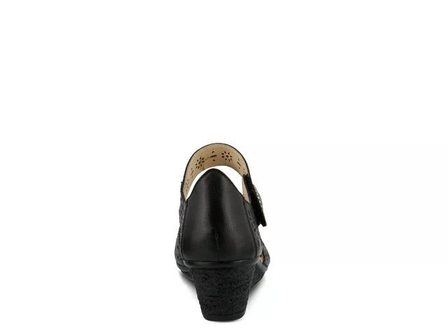 Spring Step Nougat Wedge Pump