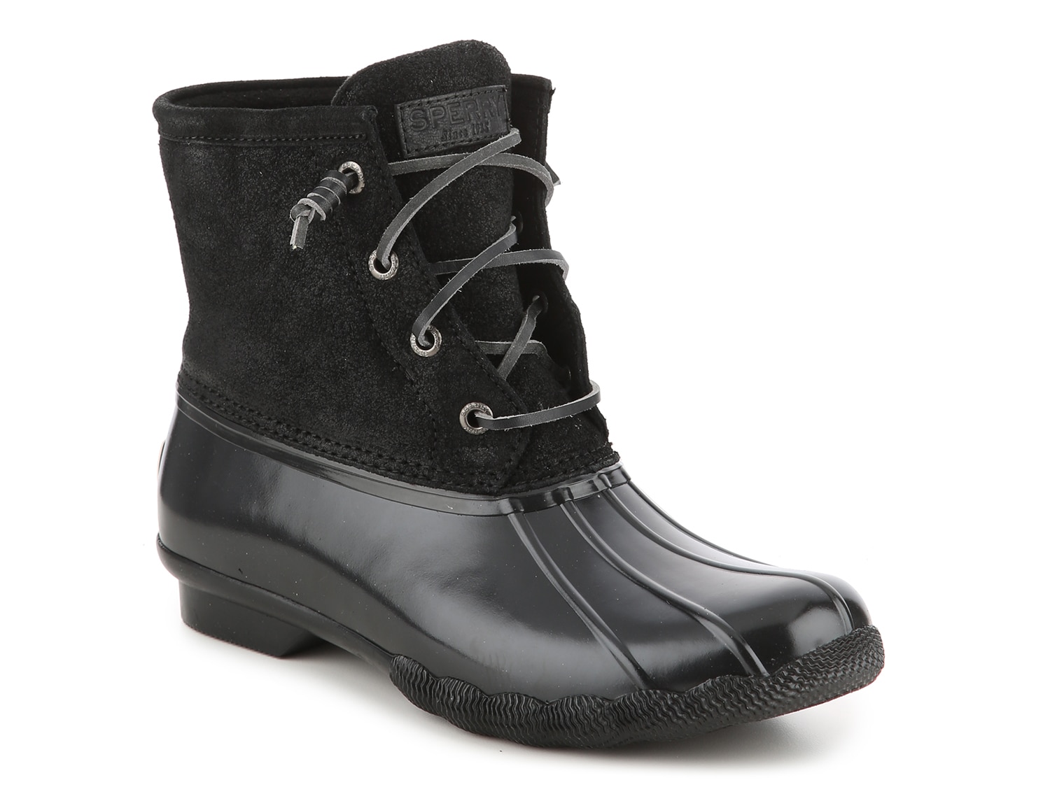 black sperry duck boots