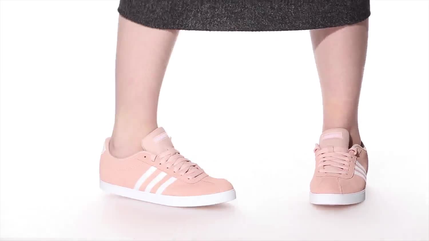 pink adidas courtset