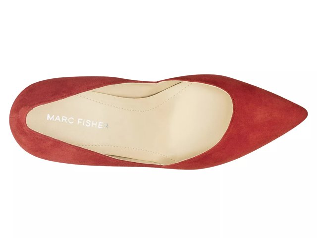 Marc fisher red suede pumps store
