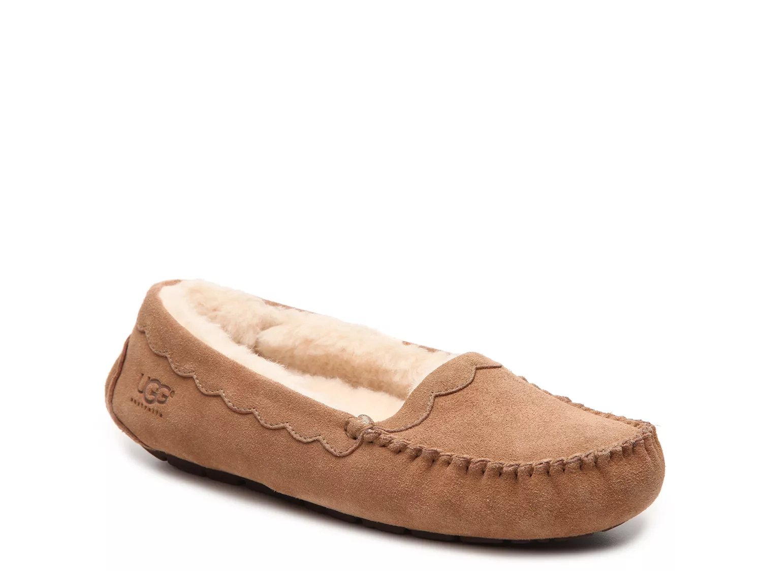 ugg scalloped suede slipper