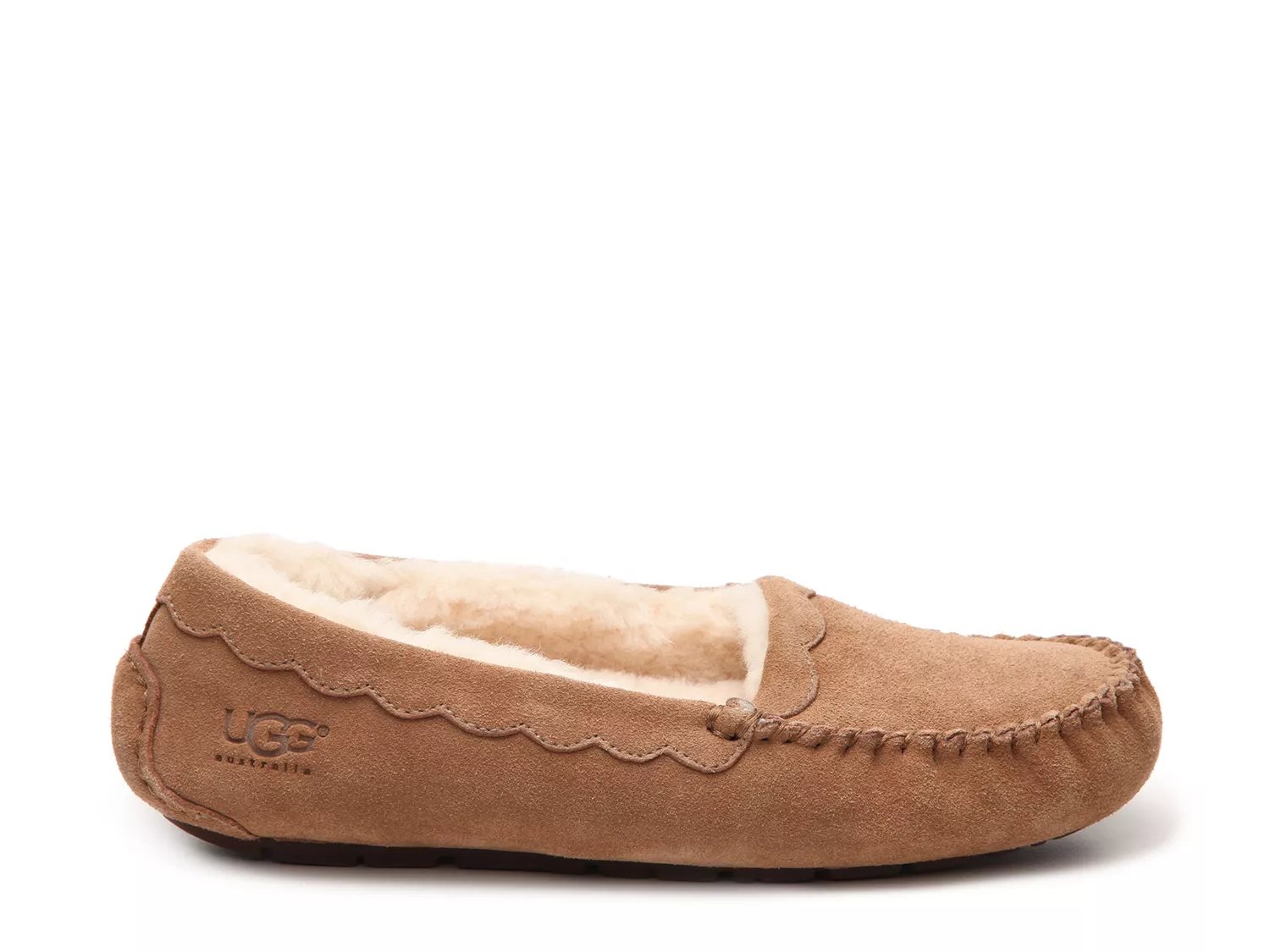 ugg scalloped suede slipper