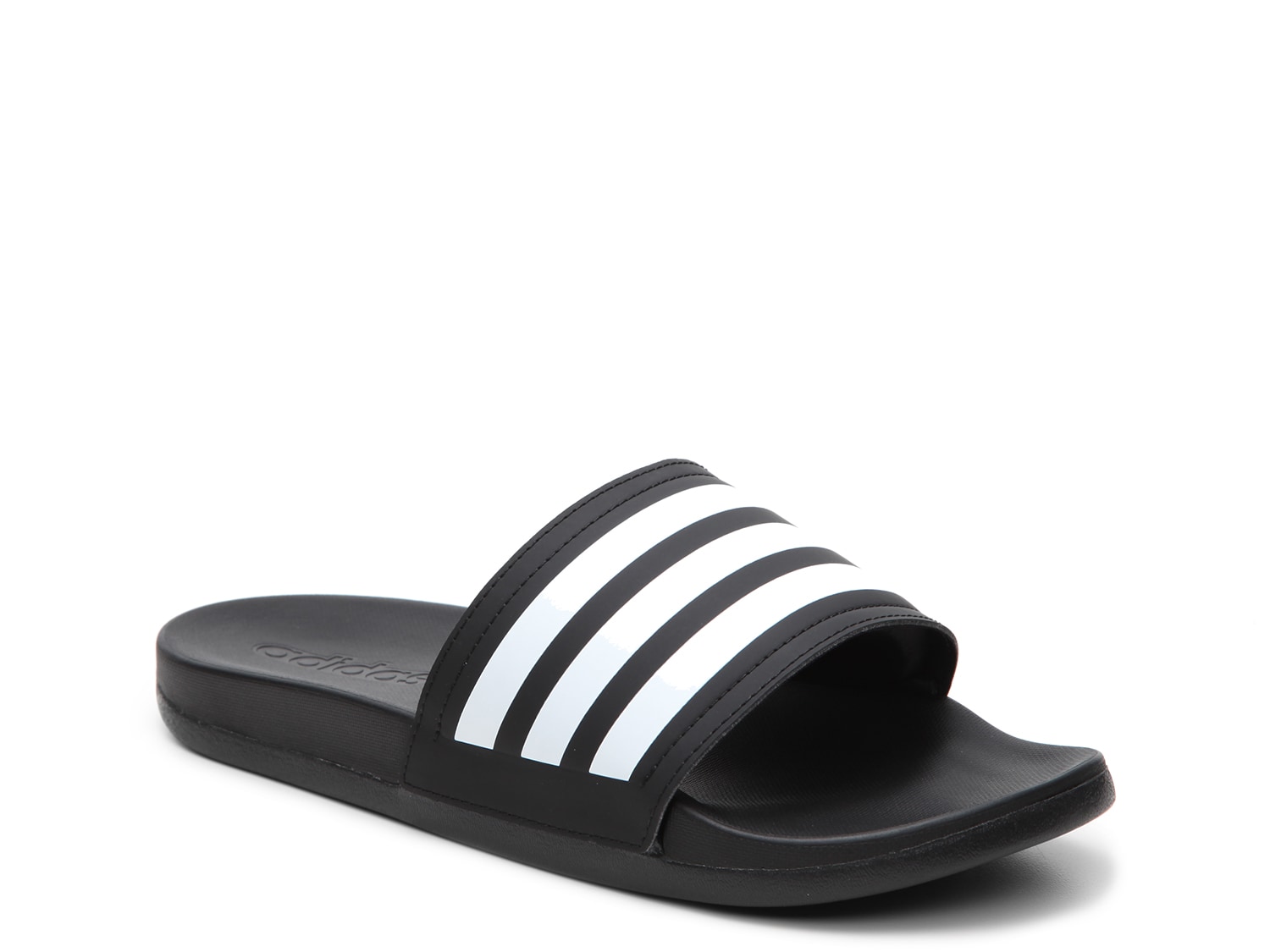 adidas adilette cloudfoam striped womens slide sandals