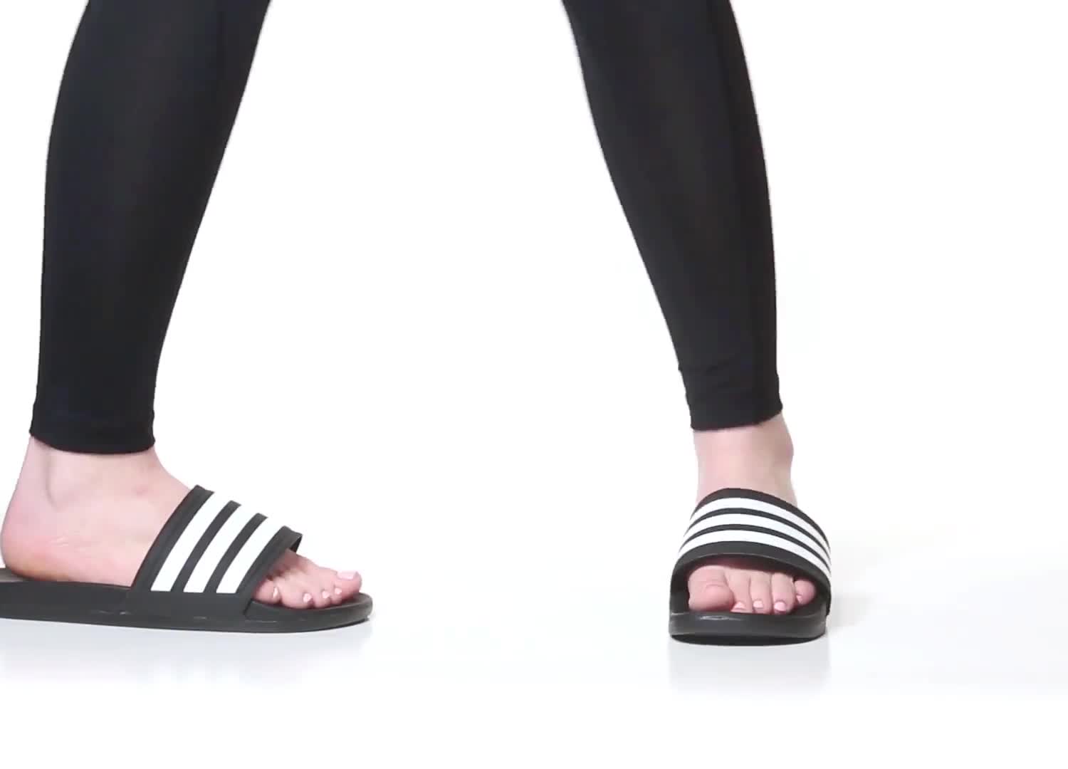 dsw adidas cloudfoam slides