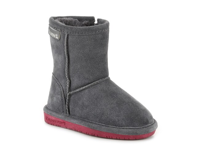 Toddler Bearpaw Emma Boot 608T Zipper Hickory II Suede 100% Authentic Brand New 