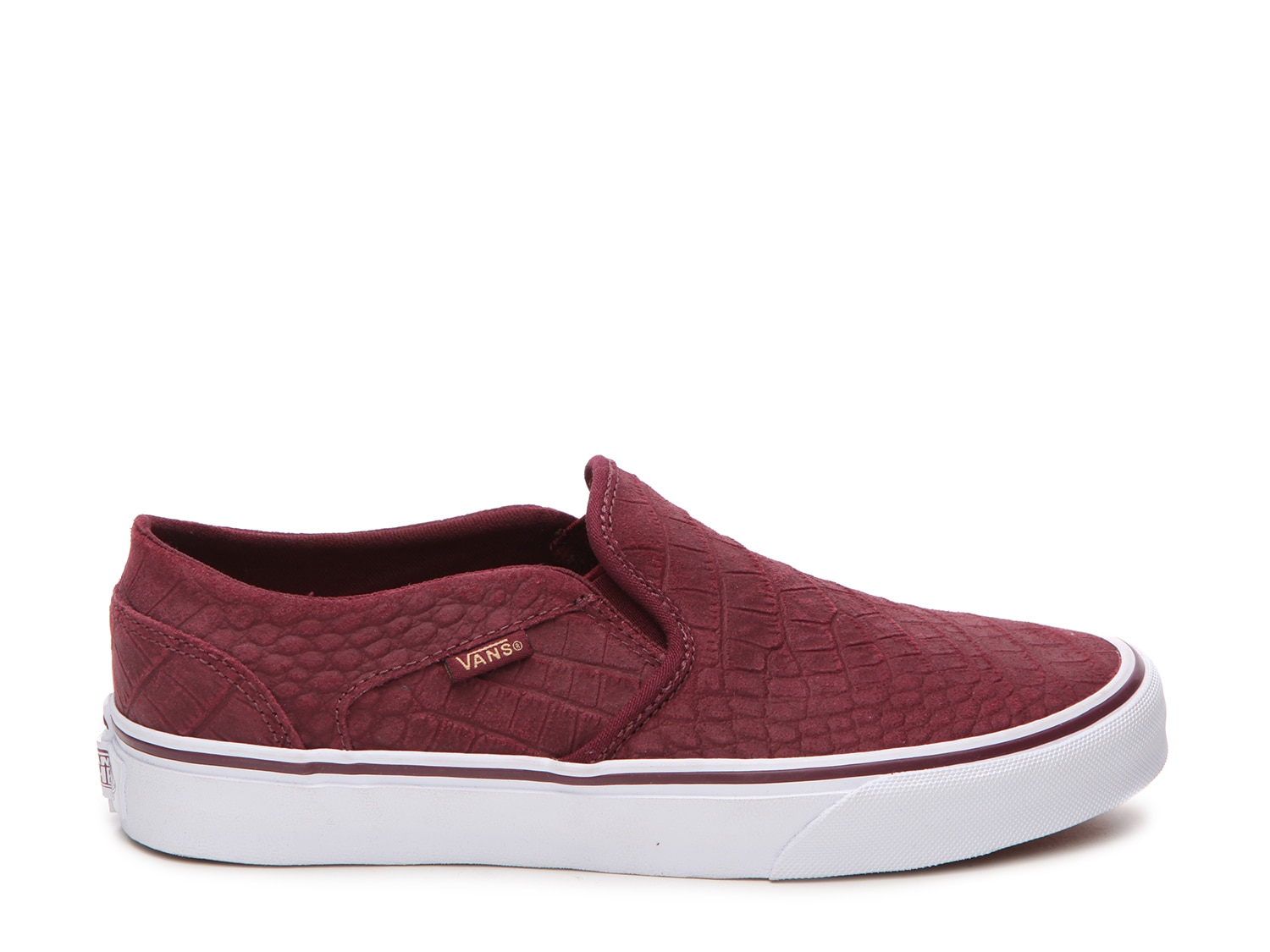 vans slip on rose croco