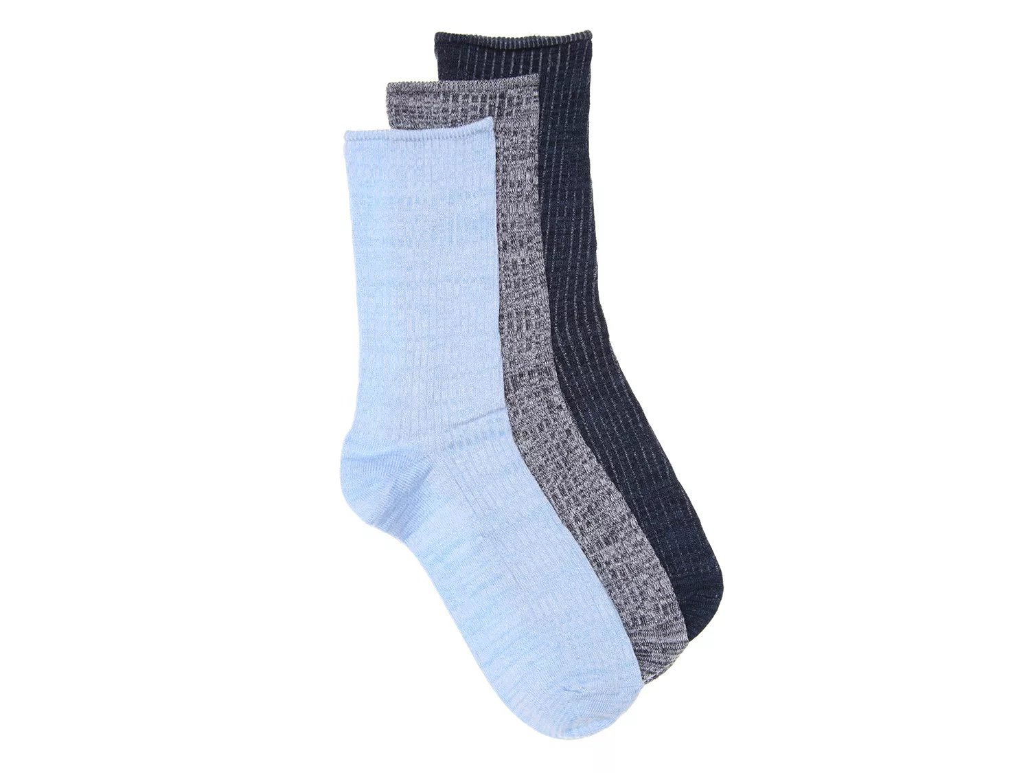 Kelly & Katie Ribbed Womens Crew Socks 3 Pack DSW