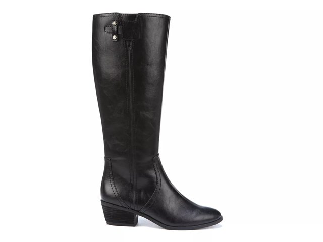 Harley Wide Calf Boots, Faux Leather Boots