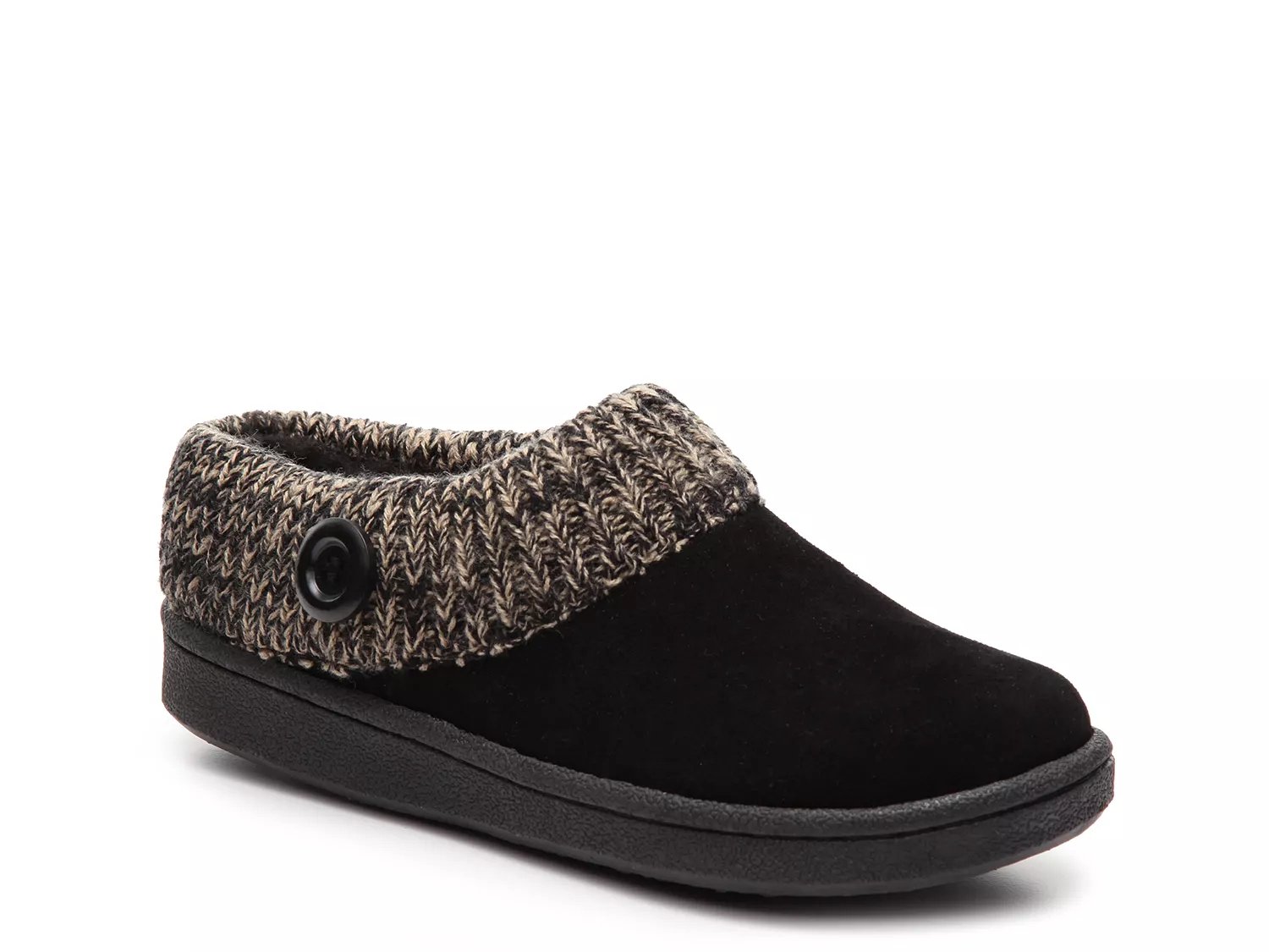 clarks suede scuff slipper