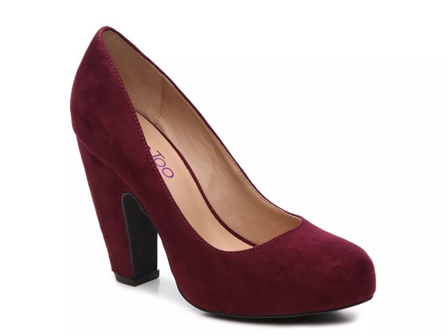 Burgundy pumps dsw store