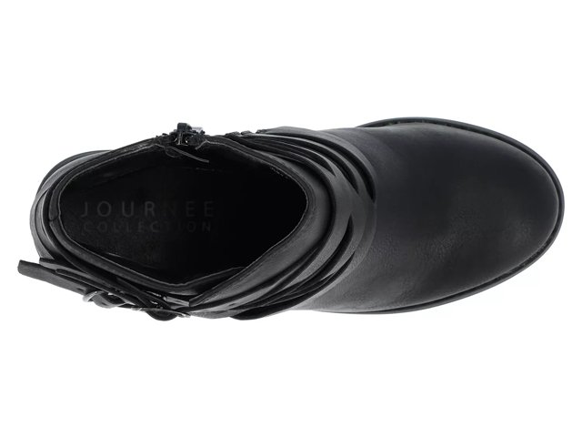 Journee collection strap bootie cheap