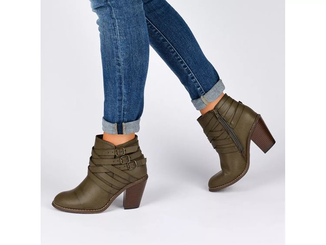 Journee collection strap women's ankle boots cheap