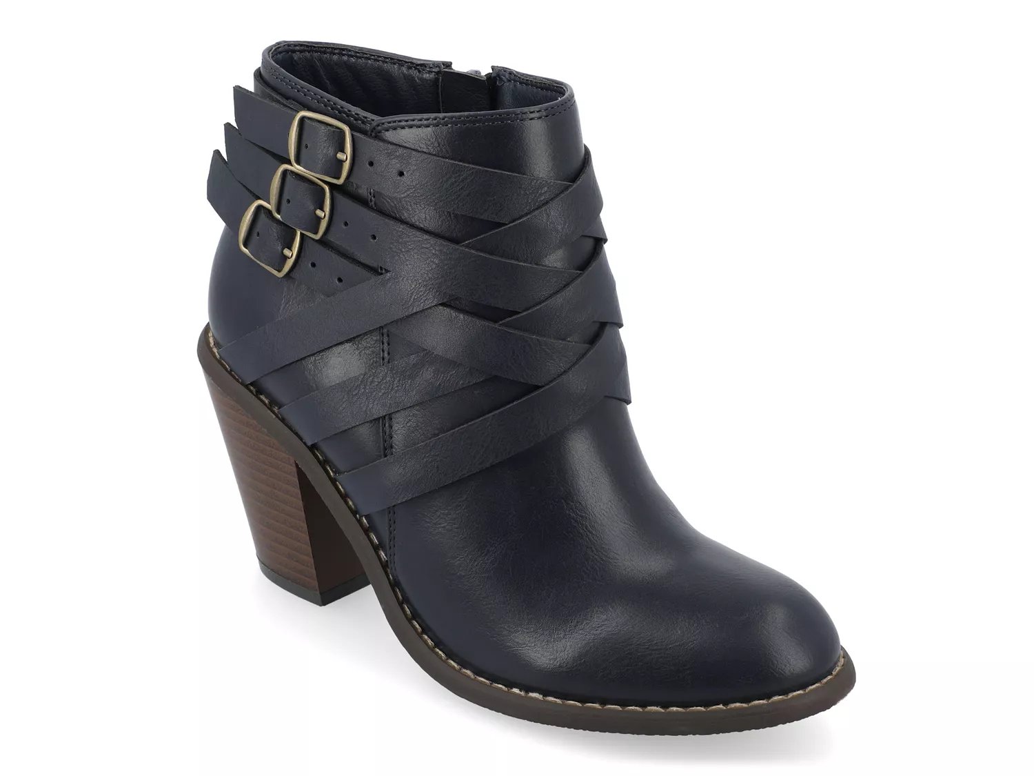 journee collection strap women's ankle boots