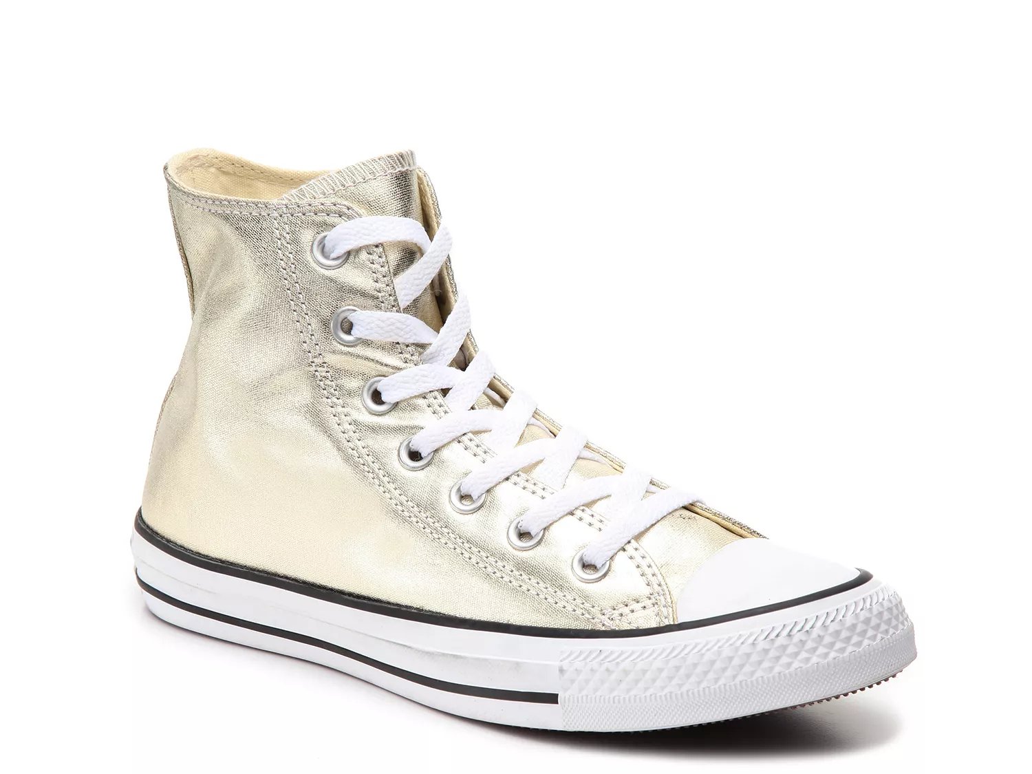 women's metallic high top sneakers