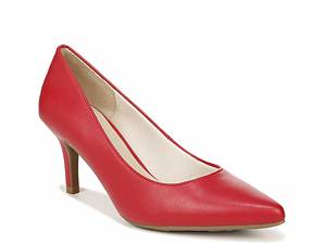 Red store pumps dsw