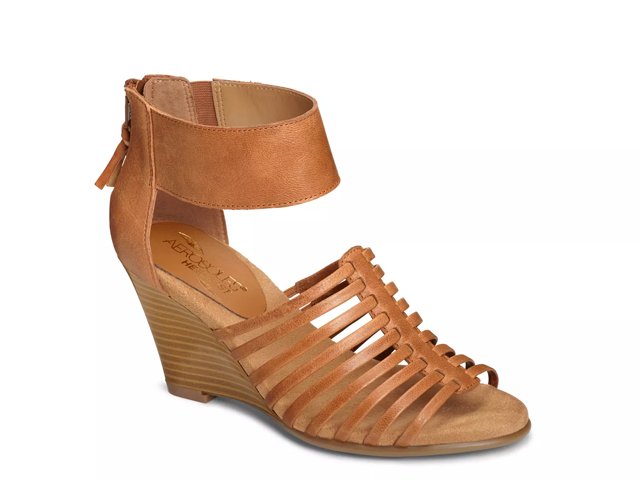 Aerosoles wedge sandals with zipper deals