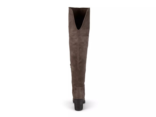 Gray wide calf over the knee boots clearance