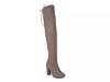 Wide calf over shop the knee boots taupe